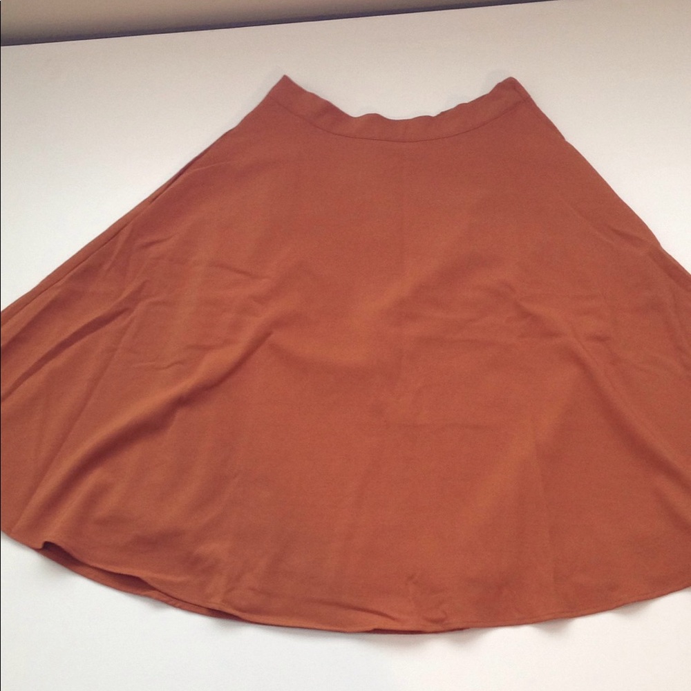 Modcloth Copper Circle Skirt with Pockets